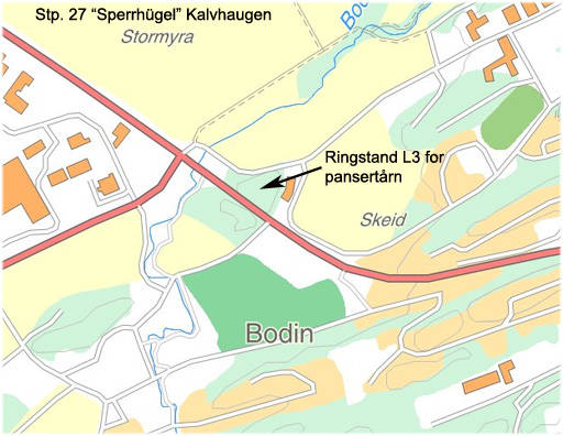 Kart Stp.27 Kalvhaugen